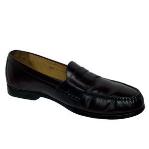 Cole Haan Nike Air Men's Burgundy Patent Leather Loafers Slip On Dress Shoes